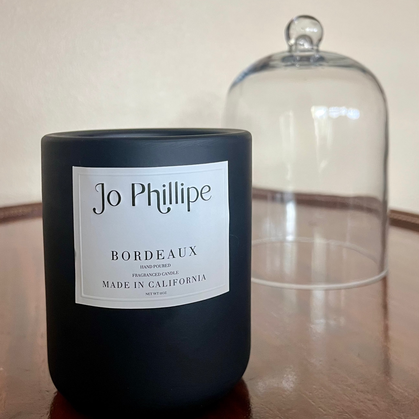 Bordeaux Cement Candle Black